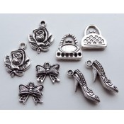 Charms Vintage Lady